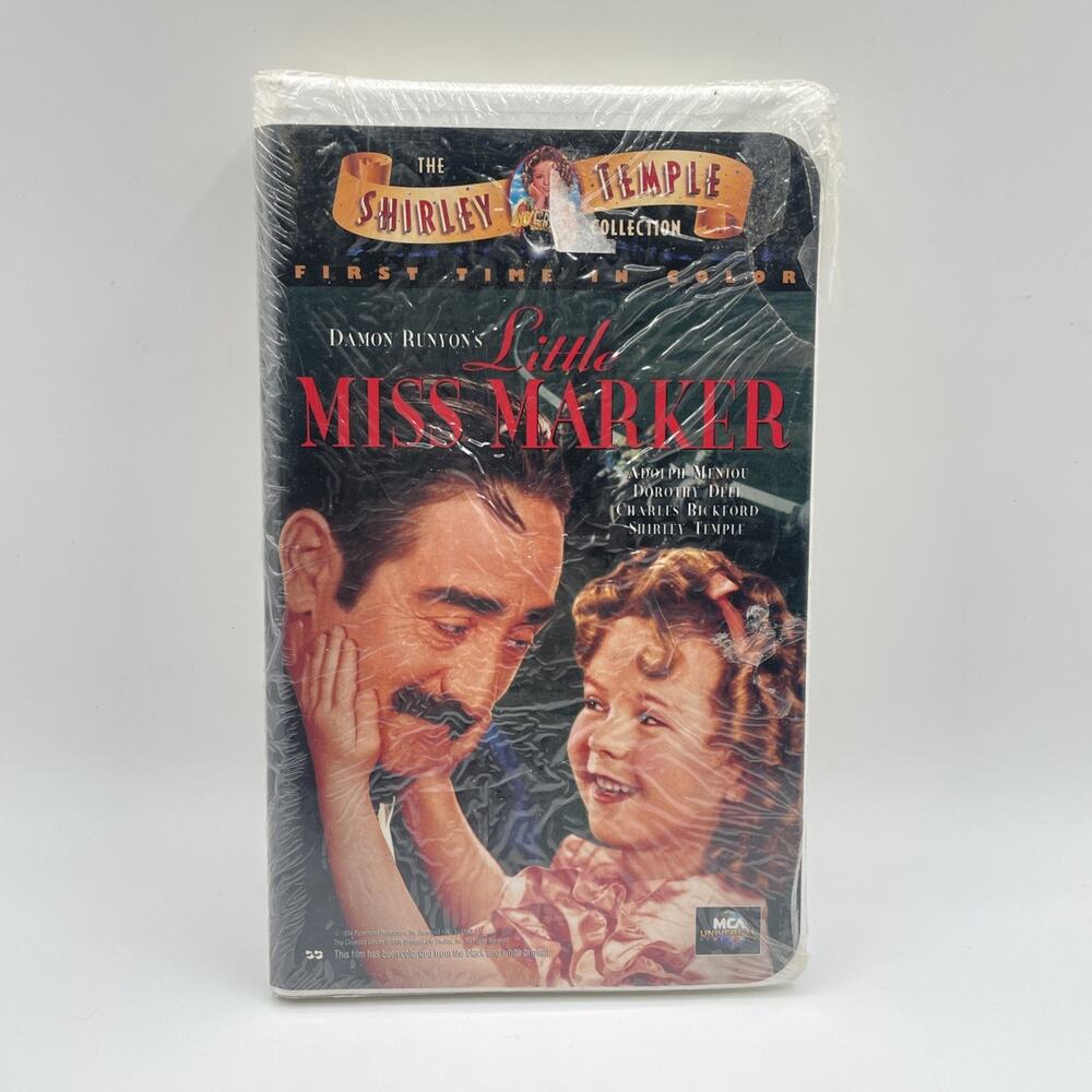 Little Miss Marker ( VHS, 1999, Clam Shell ) Shirley Temple